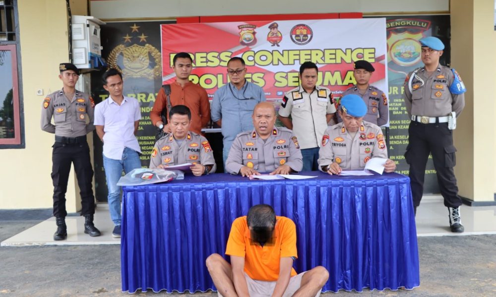Polres Seluma saat press release
