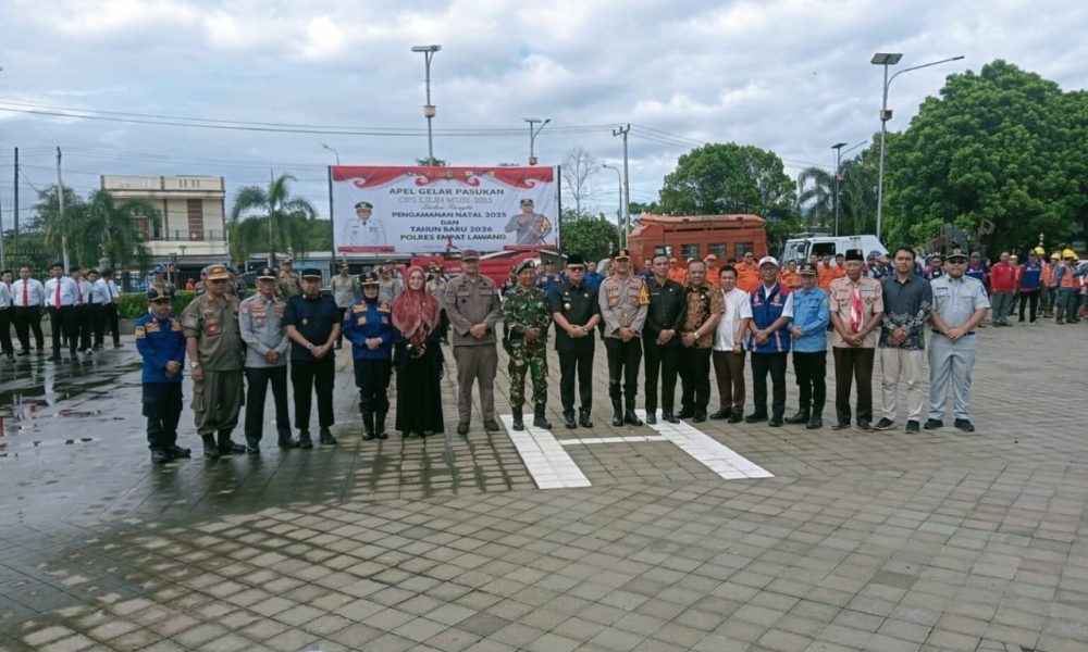 BUPATI EMPAT LAWANG PIMPIN APEL OPERASI LILIN MUSI 2025