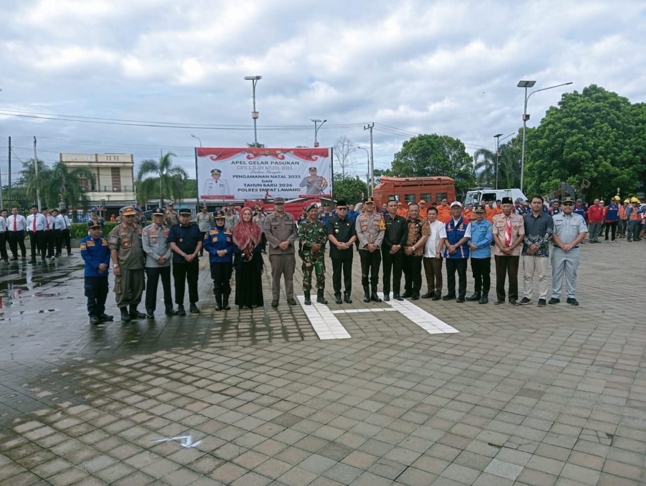 BUPATI EMPAT LAWANG PIMPIN APEL OPERASI LILIN MUSI 2025